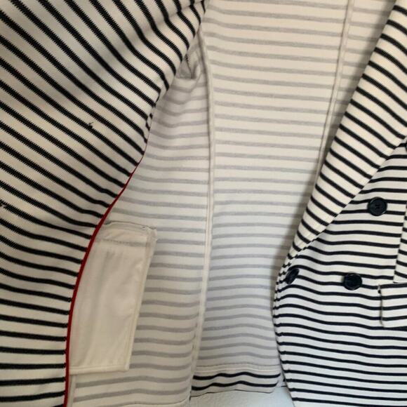 Banana Republic Women's Pique Knit Striped Blazer - Picture 7 of 14